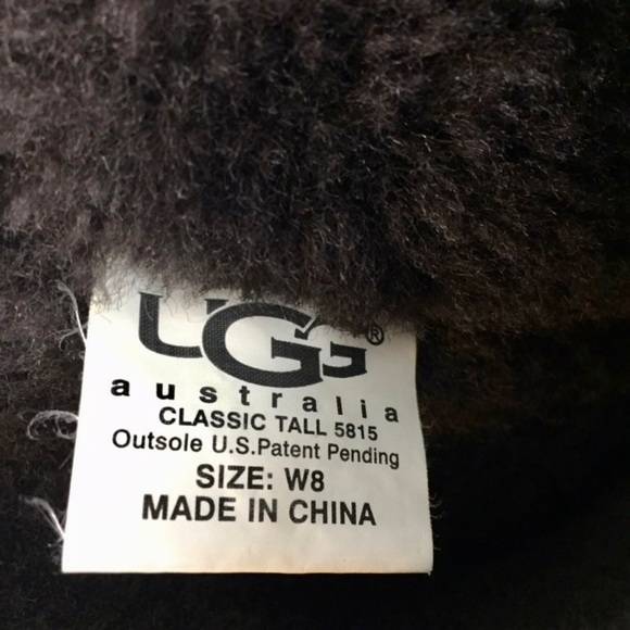 UGG Classic Tall 5815 Brown Shearling Boots 8 - Picture 14 of 14